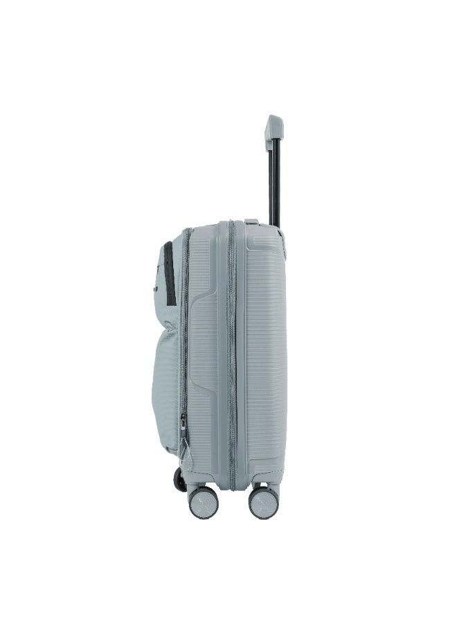 ايجل اكسبريس شنطة سفر Eagle Express Cruiser Elite مقاس 20 بوصة – هجين من البولي بروبيلين (PP) والنايلون، قطعة واحدة، لون فضي، ضمان سنة واحدة - Image 5